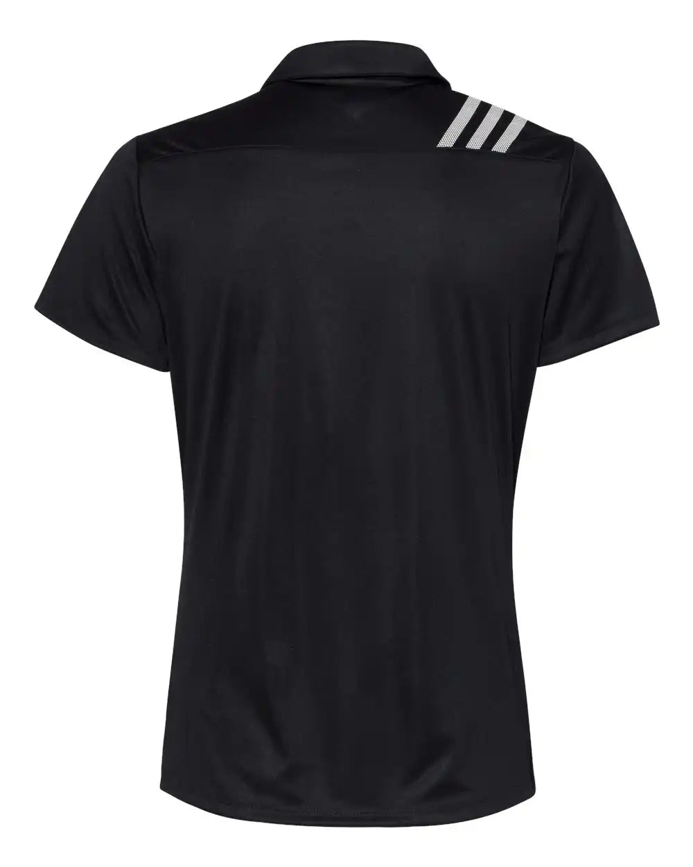 Adidas A325 Women’s 3-stripes Shoulder Polo - Black White - Black/ / s
