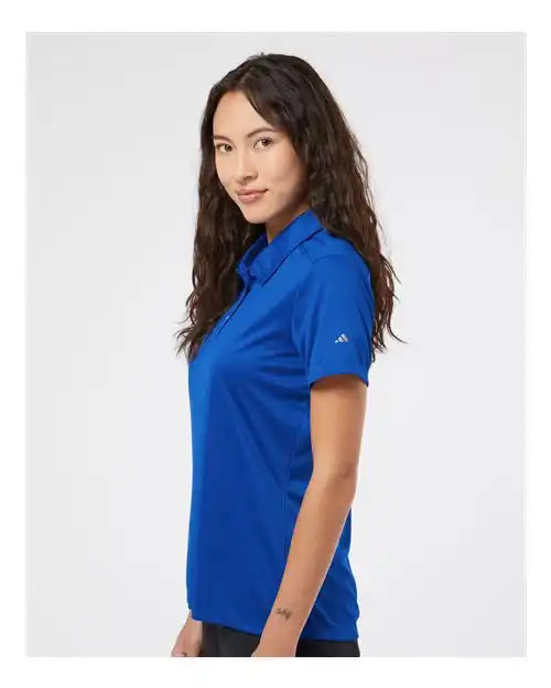 Adidas A325 Women’s 3-stripes Shoulder Polo - Collegiate Royal Grey Three