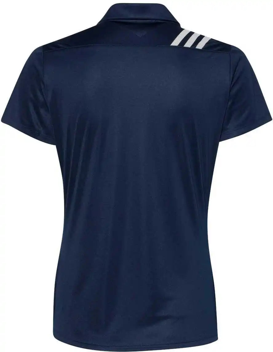 Adidas A325 Women’s 3 Stripes Shoulder Sport Shirt Collegiate Navy White