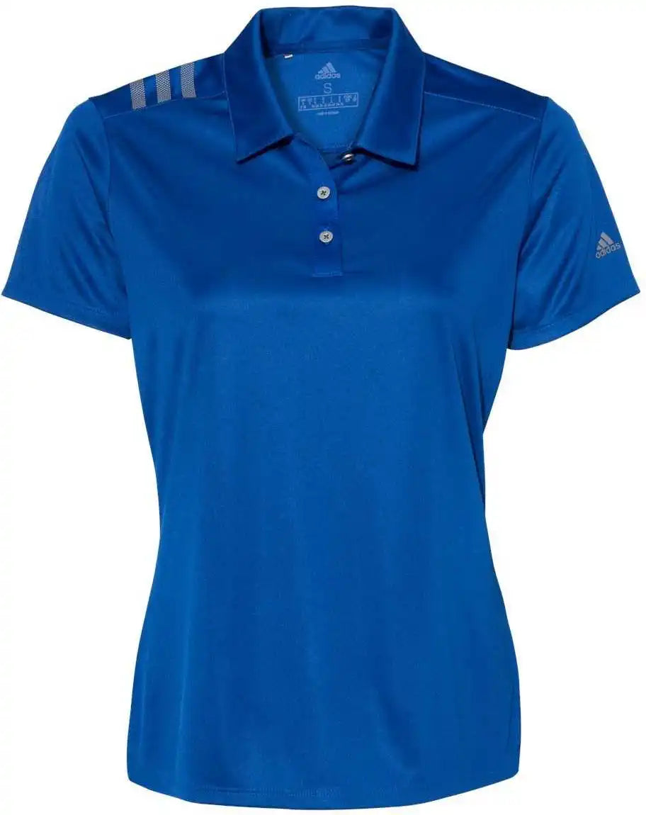 Adidas A325 Women’s 3 Stripes Shoulder Sport Shirt Collegiate Royal Grey Three