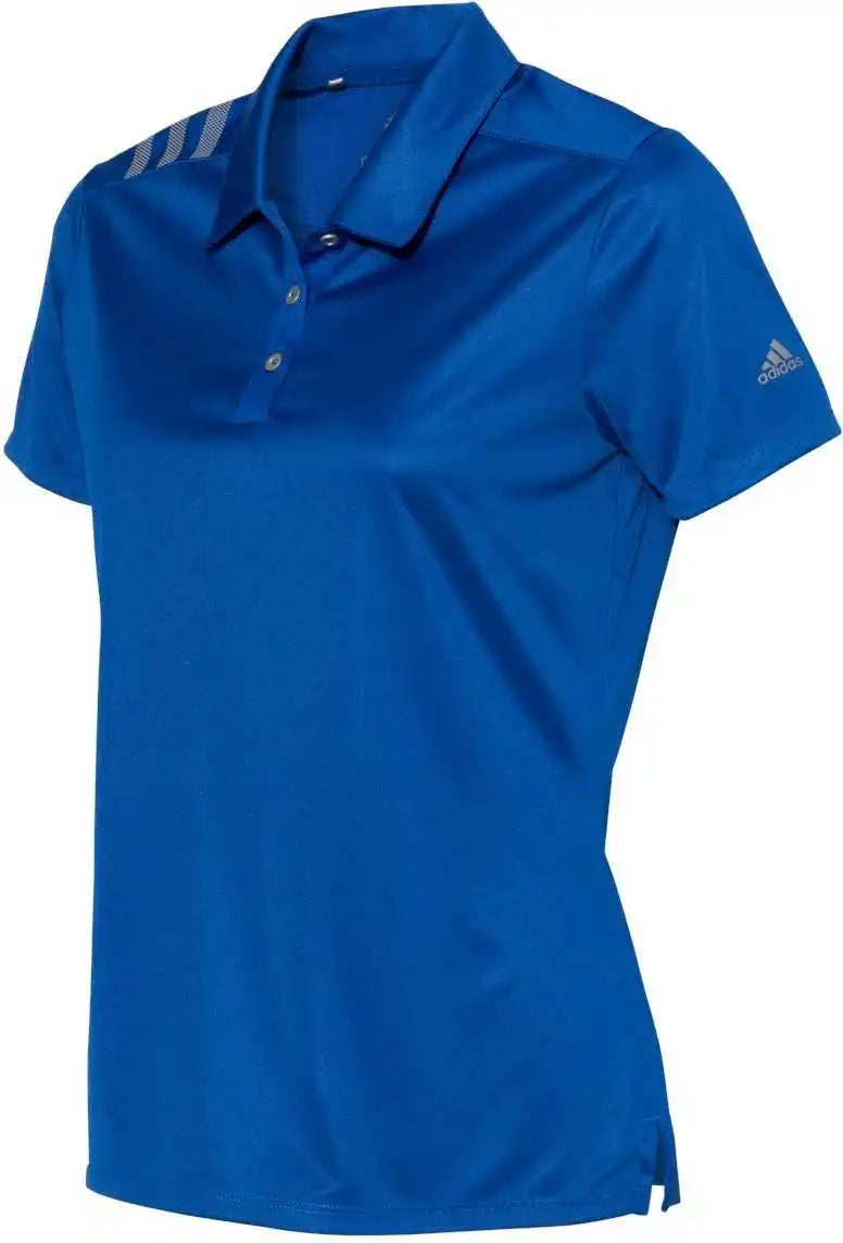 Adidas A325 Women’s 3 Stripes Shoulder Sport Shirt Collegiate Royal Grey Three