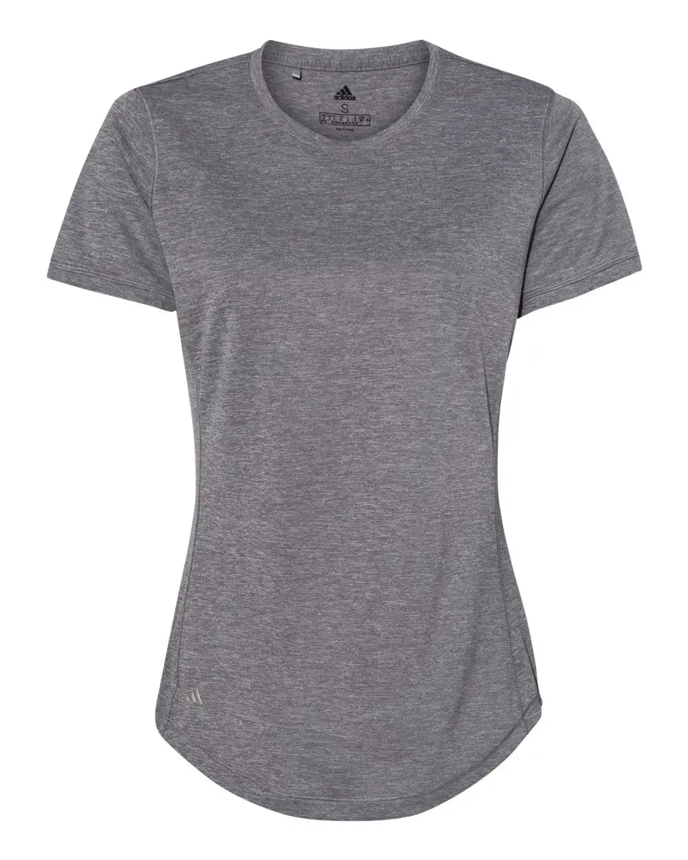 Adidas A377 Women’s Sport T-shirt - Black Heather - Dark Gray / s