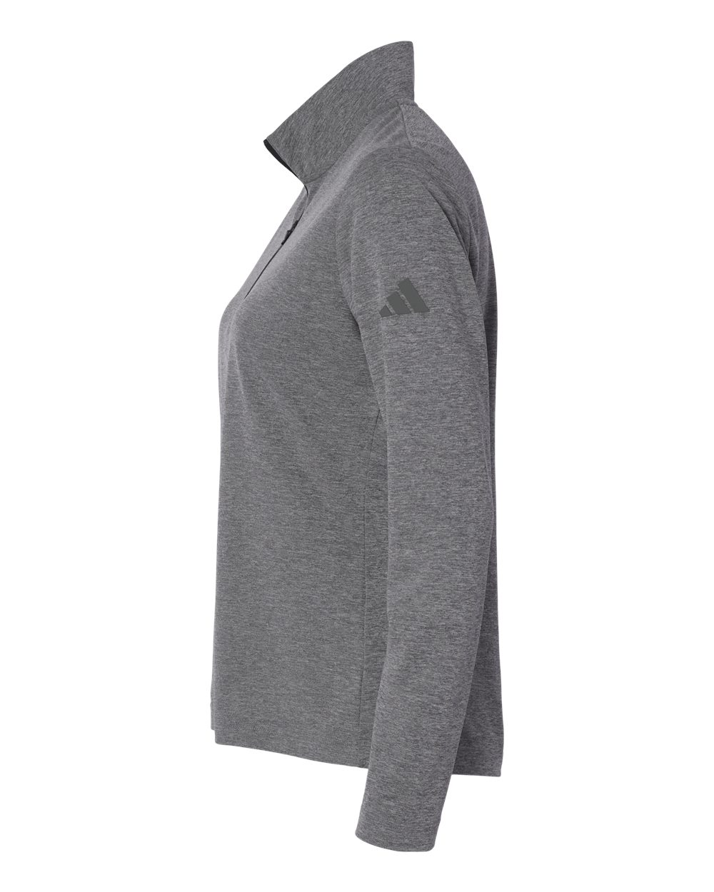 Adidas A400 Women’s Lightweight Quarter-zip Pullover - Black Heather