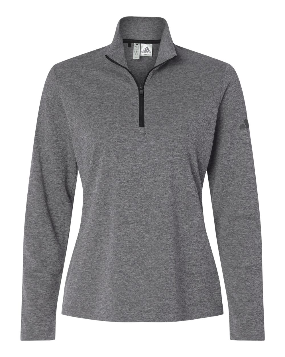 Adidas A400 Women’s Lightweight Quarter-zip Pullover - Black Heather