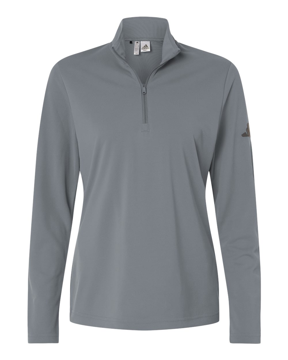 Adidas A400 Women’s Lightweight Quarter-zip Pullover - Grey Three