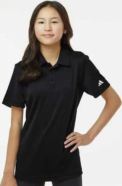 Adidas A4000 Youth Performance Polo Black