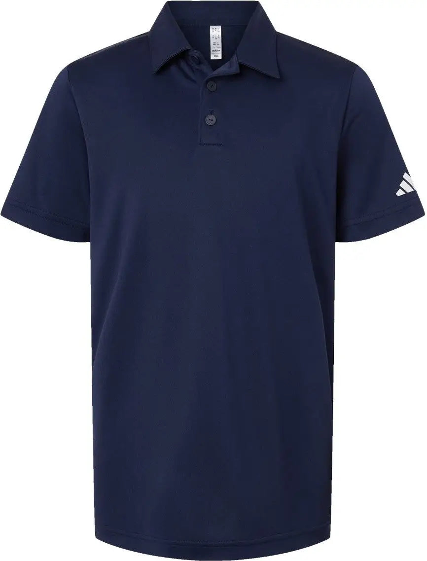 Adidas A4000 Youth Performance Polo - Collegiate Navy