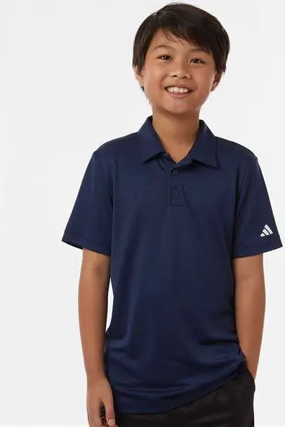 Adidas A4000 Youth Performance Polo - Collegiate Navy