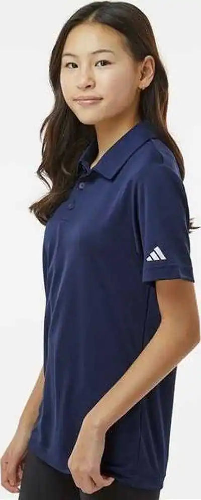 Adidas A4000 Youth Performance Polo Collegiate Navy