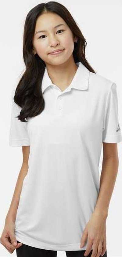 Adidas A4000 Youth Performance Polo - White
