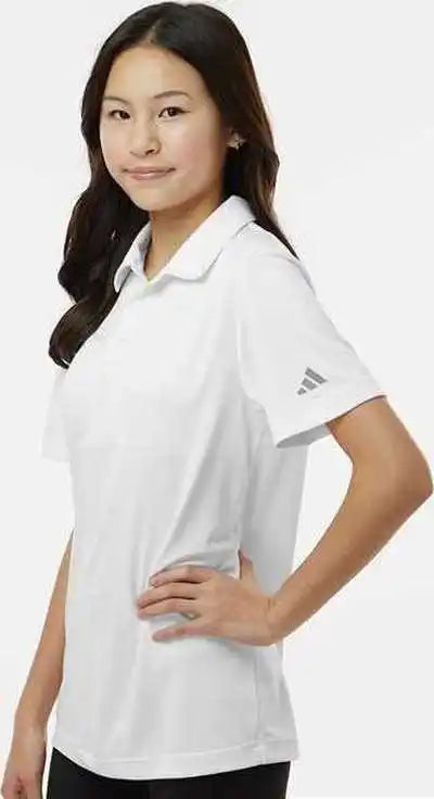 Adidas A4000 Youth Performance Polo - White