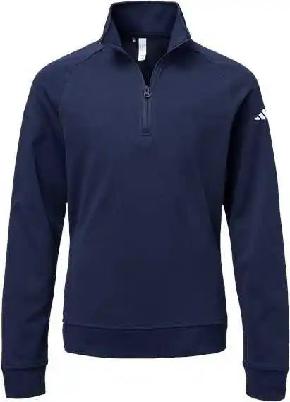 Adidas A4001 Youth Quarter-zip Pullover - Collegiate Navy