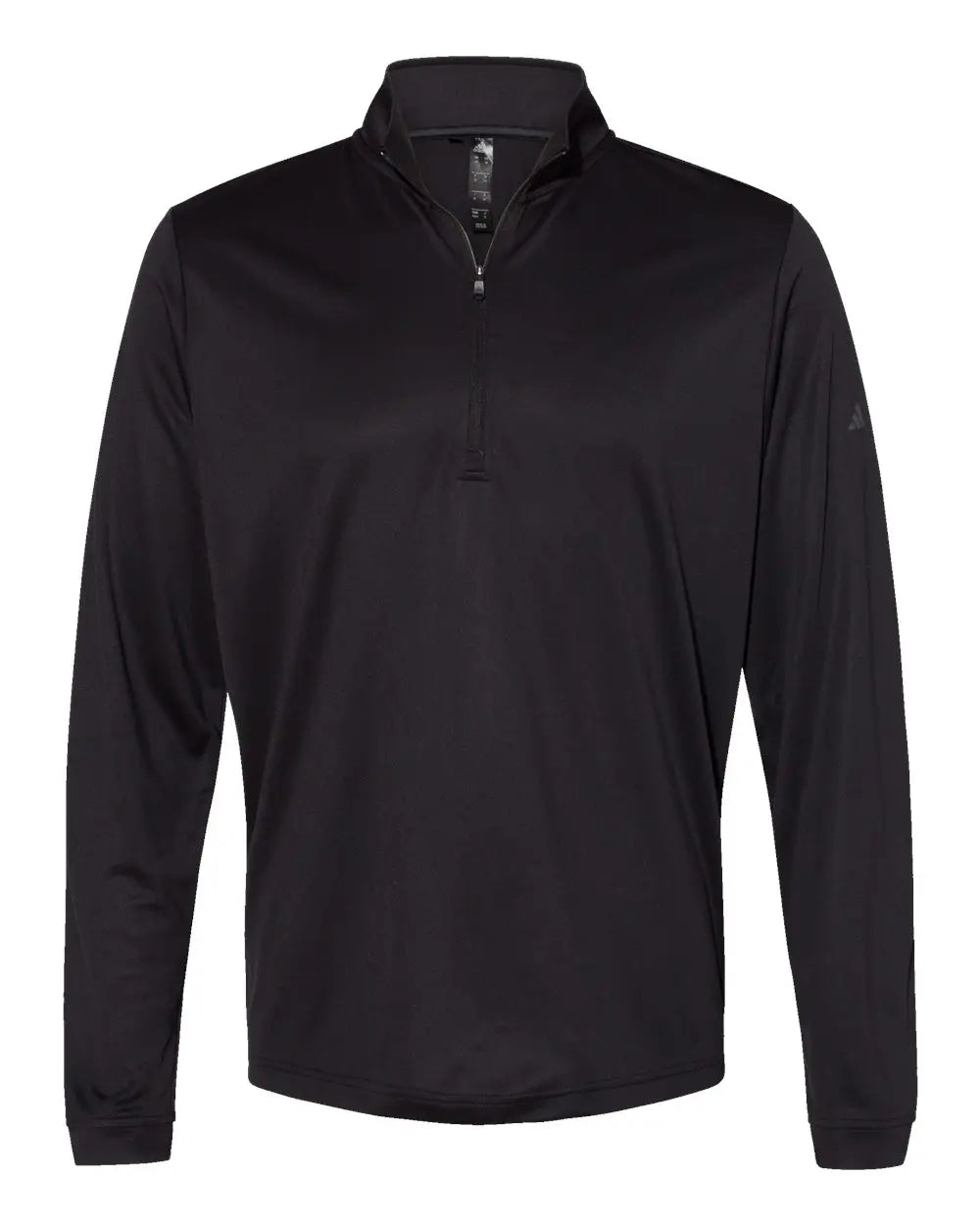 Adidas A401 Lightweight Quarter-zip Pullover - Black