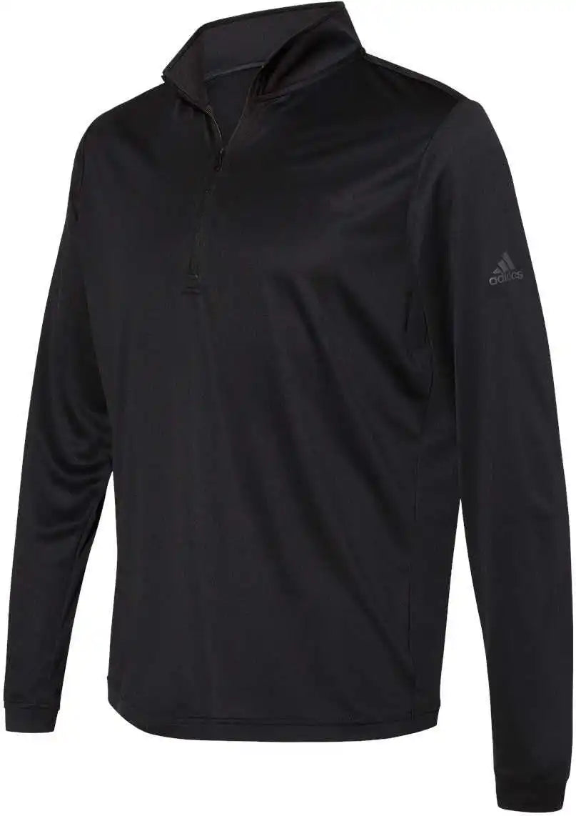Adidas A401 Lightweight Quarter Zip Pullover Black
