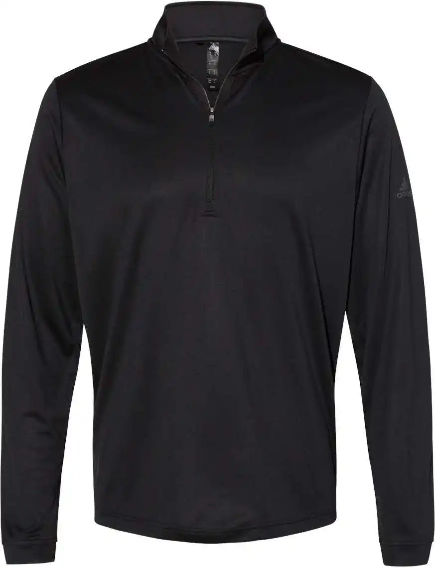 Adidas A401 Lightweight Quarter Zip Pullover Black