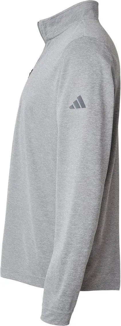 Adidas A401 Lightweight Quarter-zip Pullover - Grey Three Melange