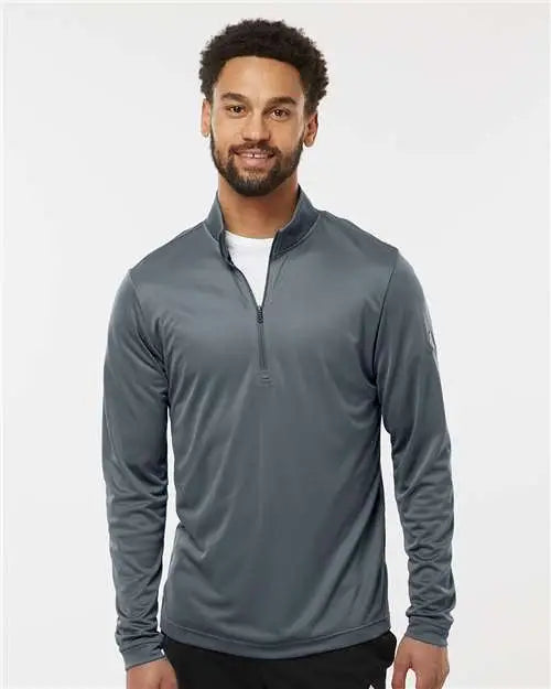 Adidas A401 Lightweight Quarter-zip Pullover - Onix