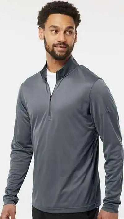 Adidas A401 Lightweight Quarter-zip Pullover - Onix
