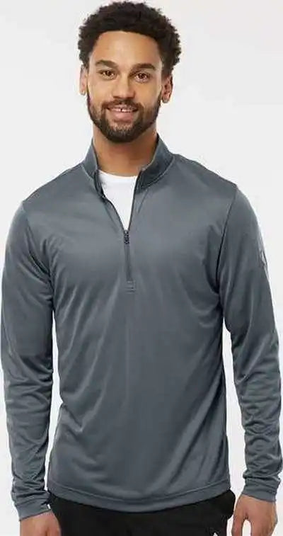Adidas A401 Lightweight Quarter-zip Pullover - Onix