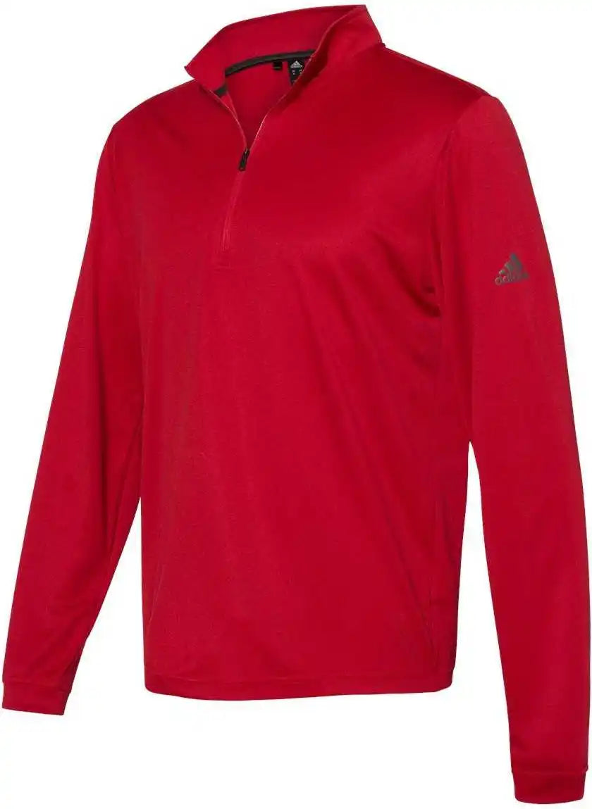 Adidas A401 Lightweight Quarter Zip Pullover Power Red