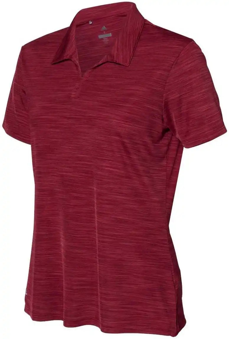 Adidas A403 Women’s M??lange Sport Shirt - Collegiate Burgundy Melange