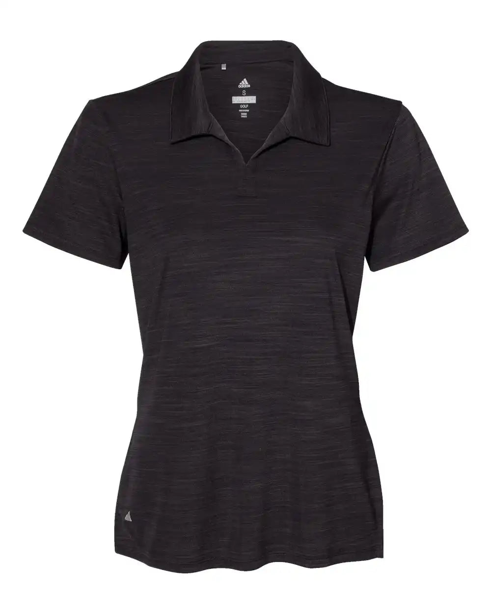 Adidas A403 Women’s Mélange Polo - Black Melange - l