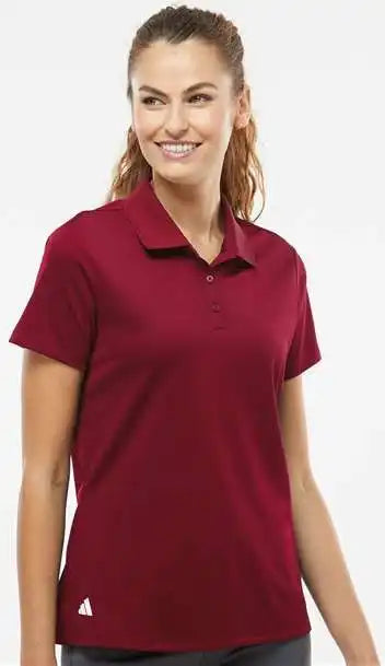 Adidas A431 Women’s Basic Sport Polo - Collegiate Burgundy