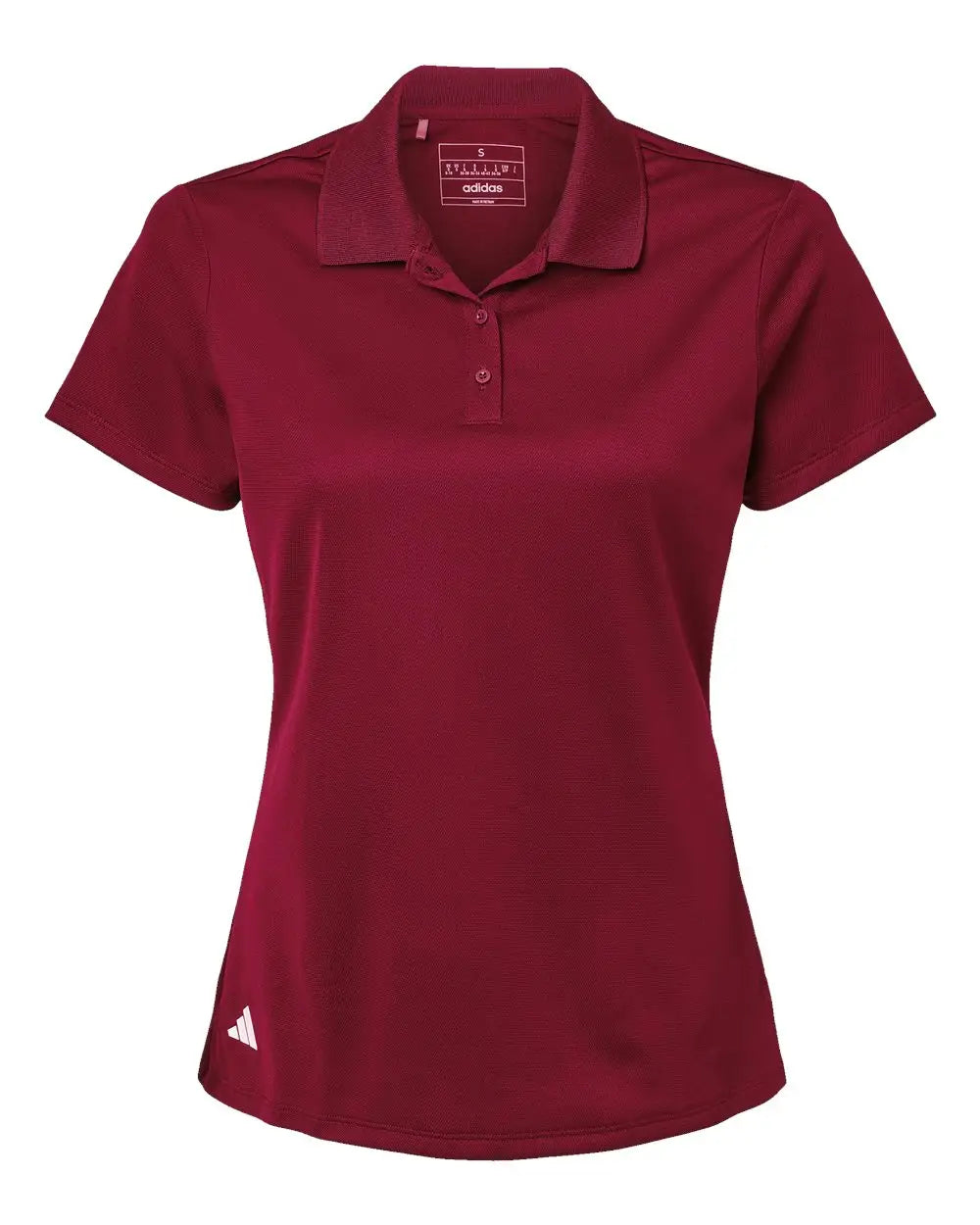 Adidas A431 Women’s Basic Sport Polo - Collegiate Burgundy - Xs