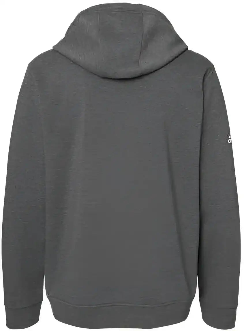 Adidas A432 Fleece Hooded Sweatshirt Dark Grey Heather