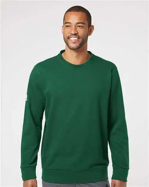 Adidas A434 Fleece Crewneck Sweatshirt Collegiate Green