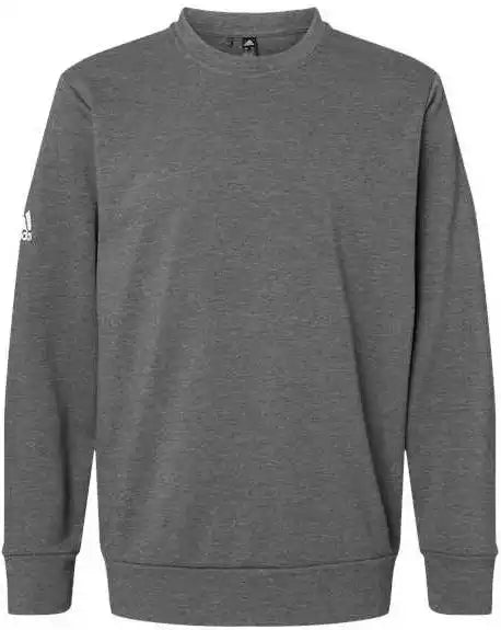 Adidas A434 Fleece Crewneck Sweatshirt Dark Grey Heather