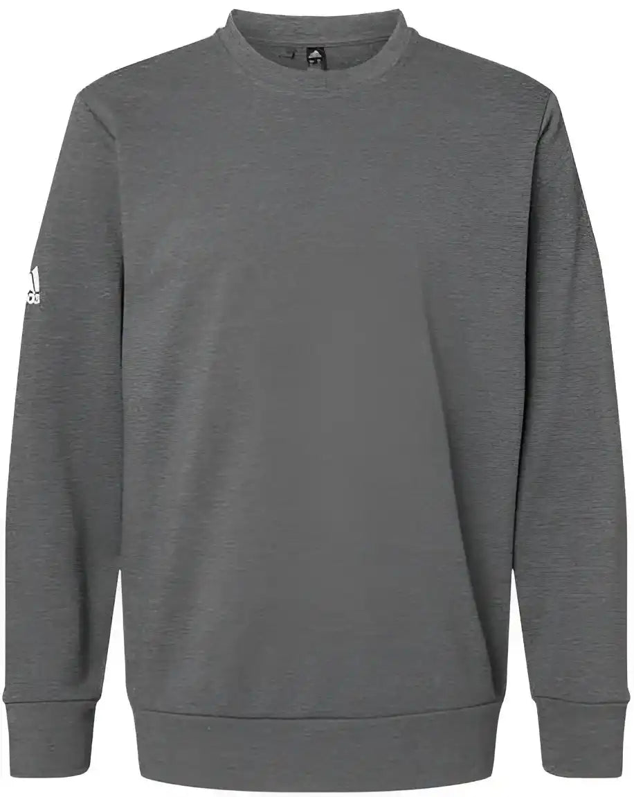 Adidas A434 Fleece Crewneck Sweatshirt Dark Grey Heather