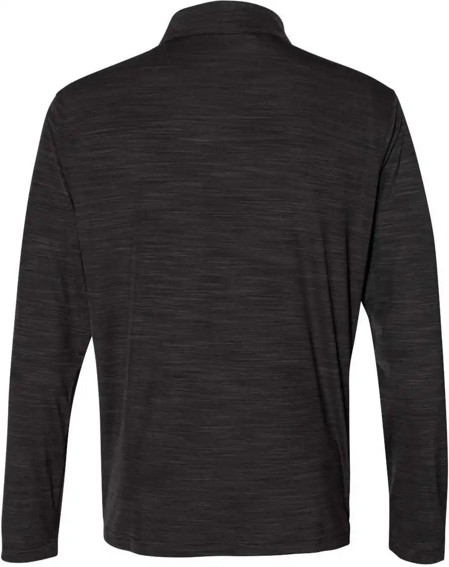 Adidas A475 Lightweight Melange Quarter Zip Pullover Black