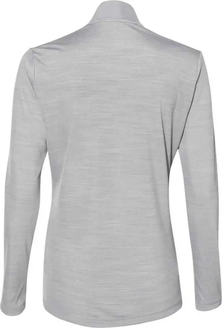 Adidas A476 Women’s Lightweight M??lange Quarter Zip Pullover Mid Grey Melange