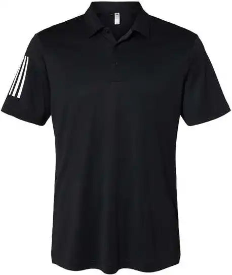 Adidas A480 Floating 3 Stripes Polo Black White