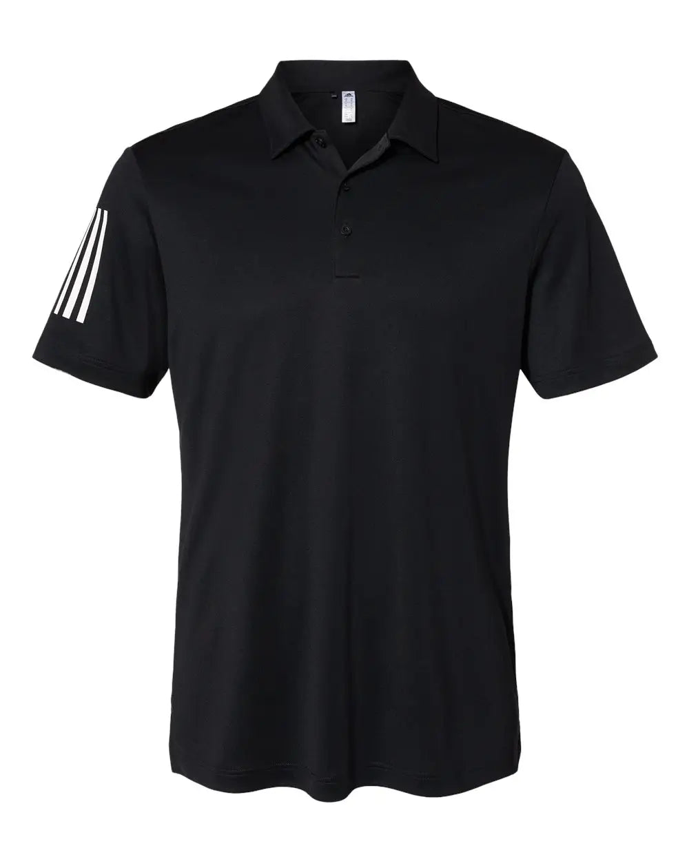 Adidas A480 Floating 3-stripes Polo - Black White - s