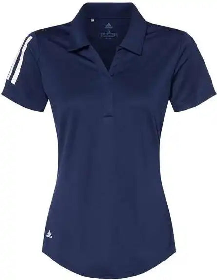Adidas A481 Women’s Floating 3-stripes Polo - Team Navy Blue White