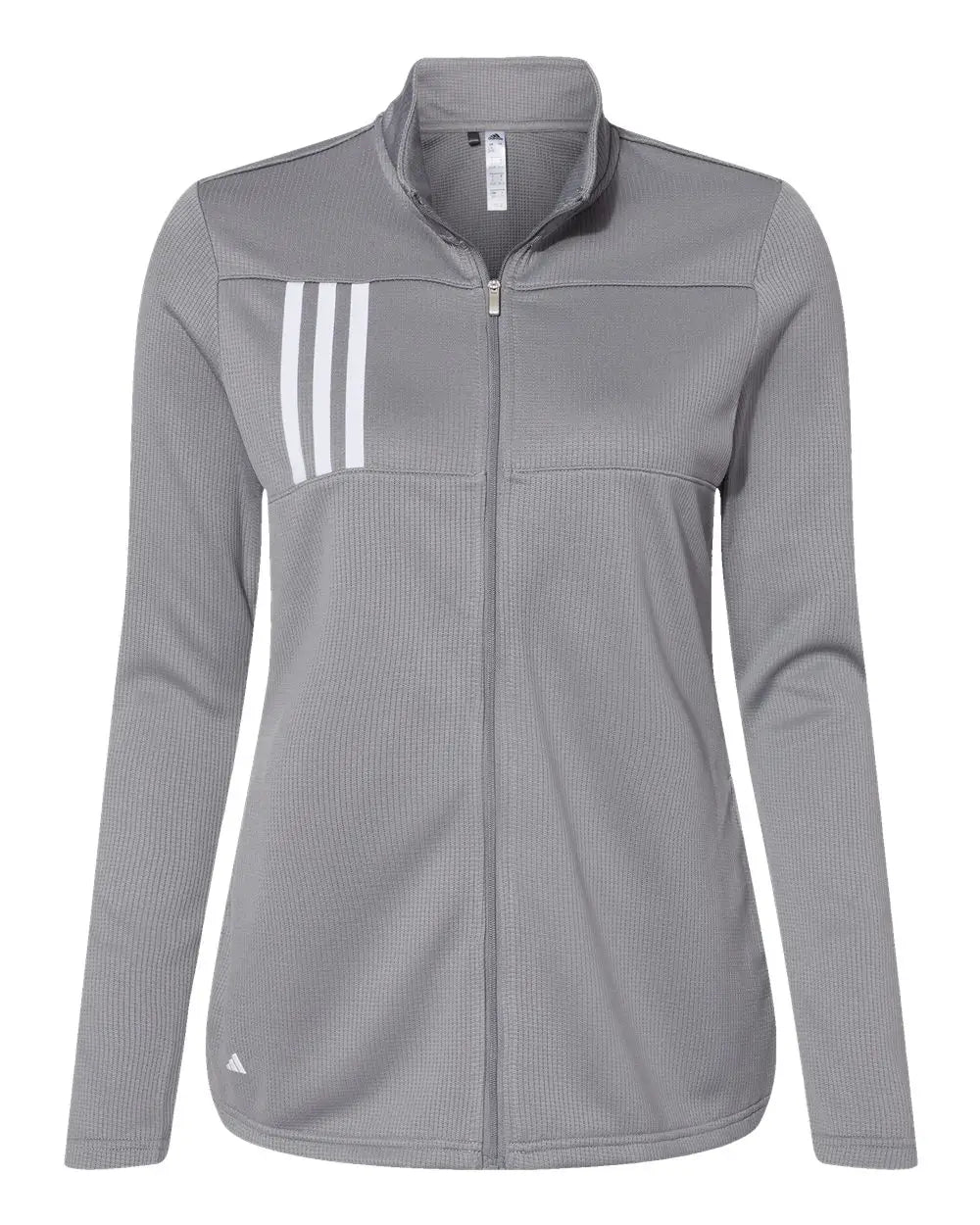 Adidas A483 Women’s 3-stripes Double Knit Full-zip - Grey Three White - Gray / s