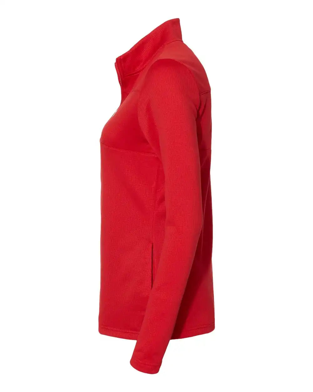 Adidas A483 Women’s 3-stripes Double Knit Full-zip - Team Collegiate Red Grey Two