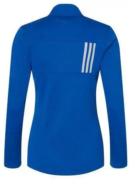 Adidas A483 Women’s 3 Stripes Double Knit Full Zip Team Royal Grey Two
