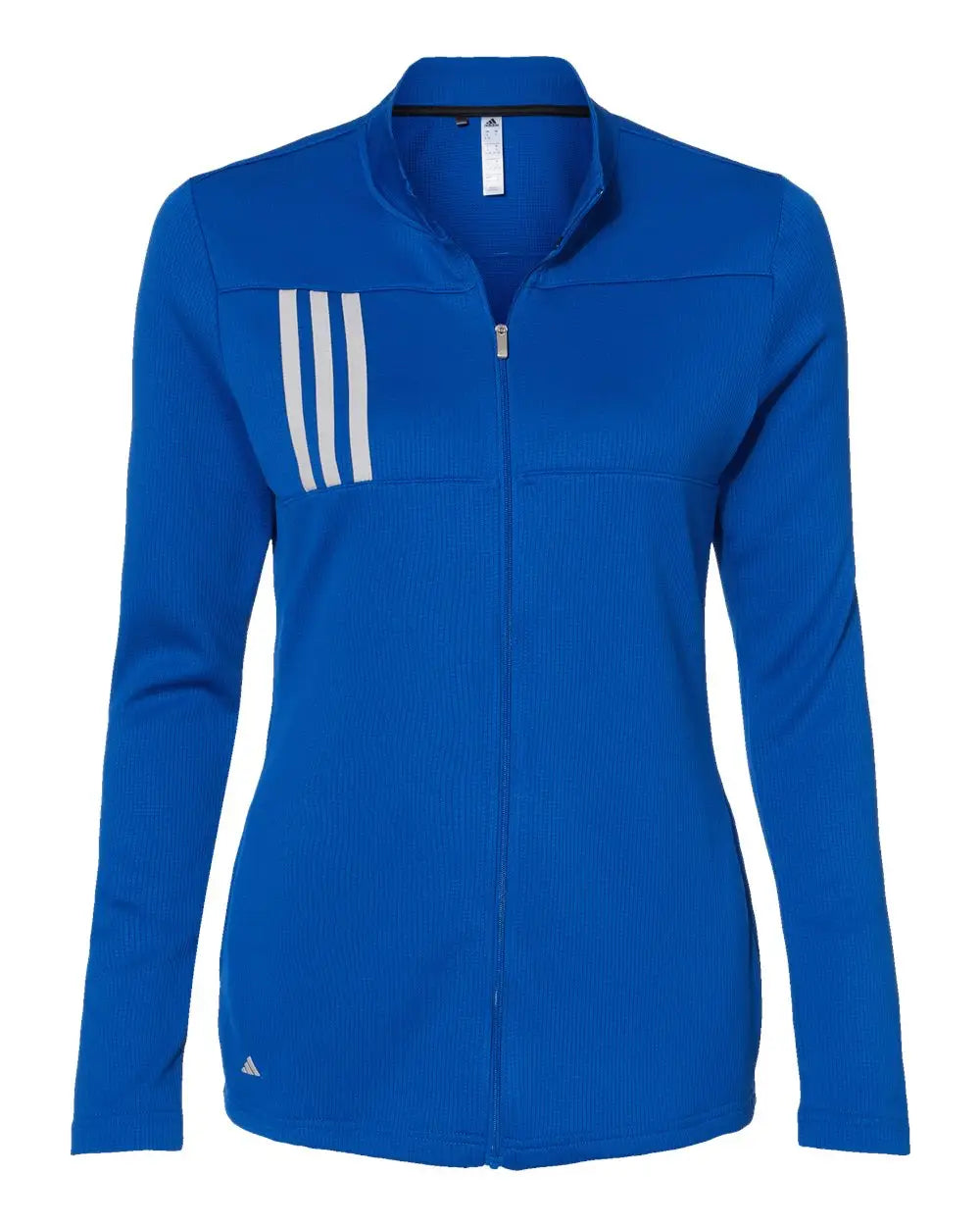 Adidas A483 Women’s 3-stripes Double Knit Full-zip - Team Royal Grey Two - Gray / s