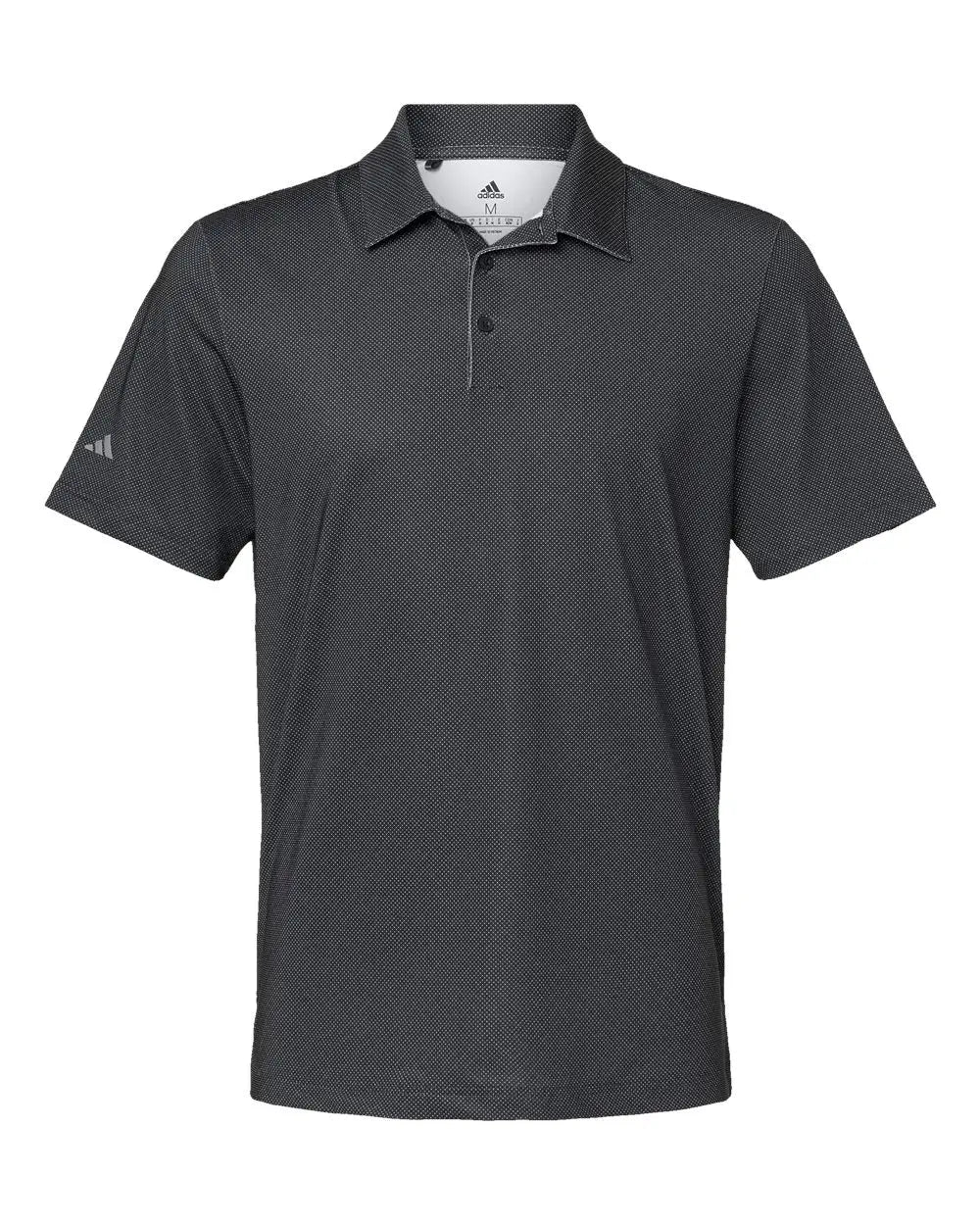 Adidas A498 Diamond Dot Print Polo - Black White Grey Three - Gray / s