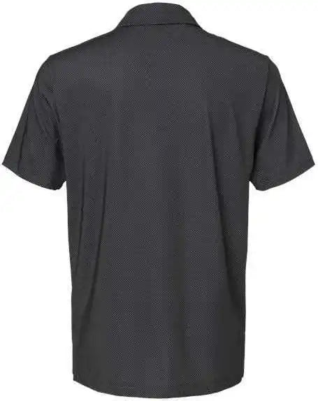 Adidas A498 Diamond Dot Print Polo - Black White Grey Three