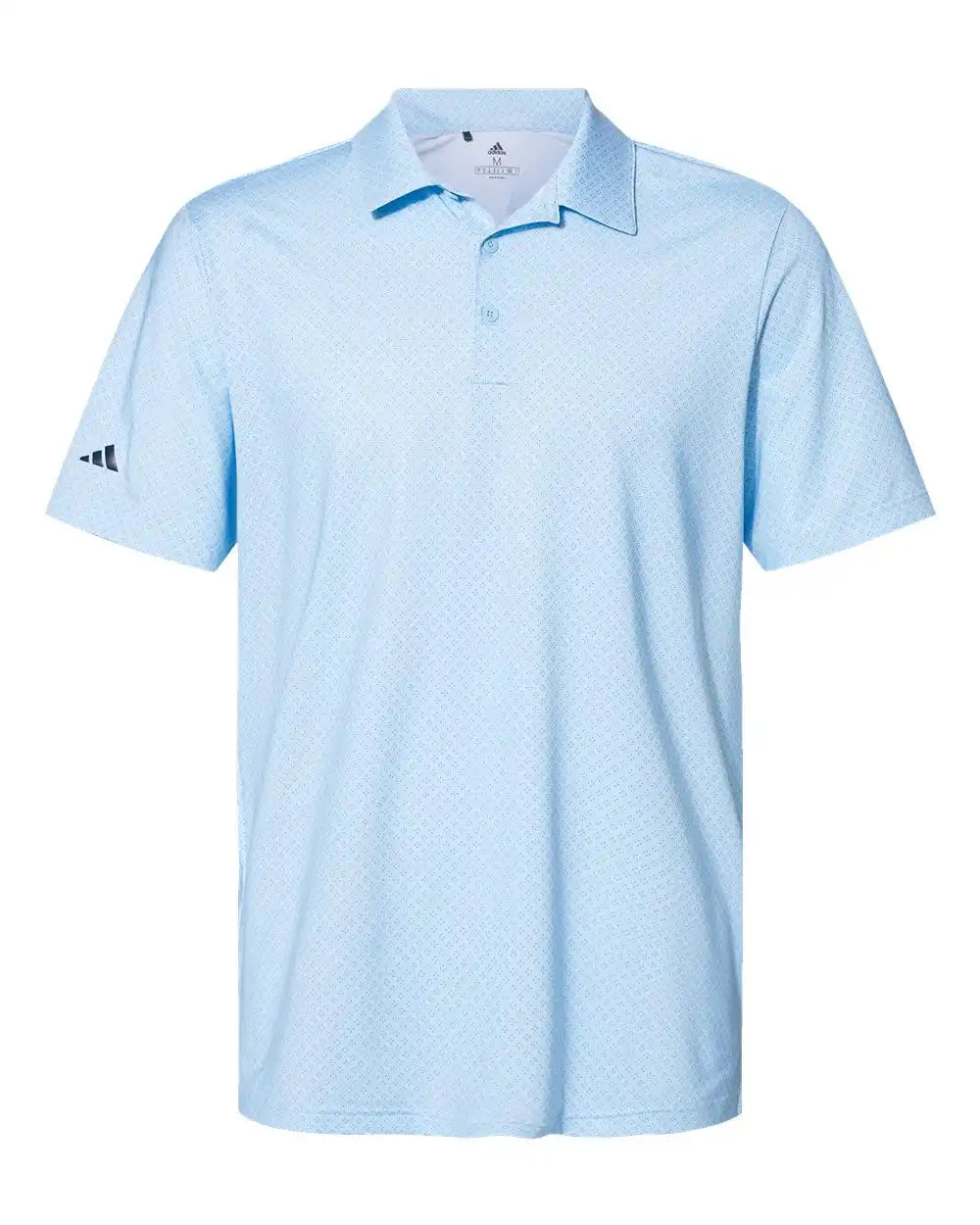Adidas A498 Diamond Dot Print Polo - Glow Blue White Navy - Blue/ White/ / s