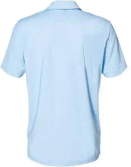 Adidas A498 Diamond Dot Print Polo - Glow Blue White Navy