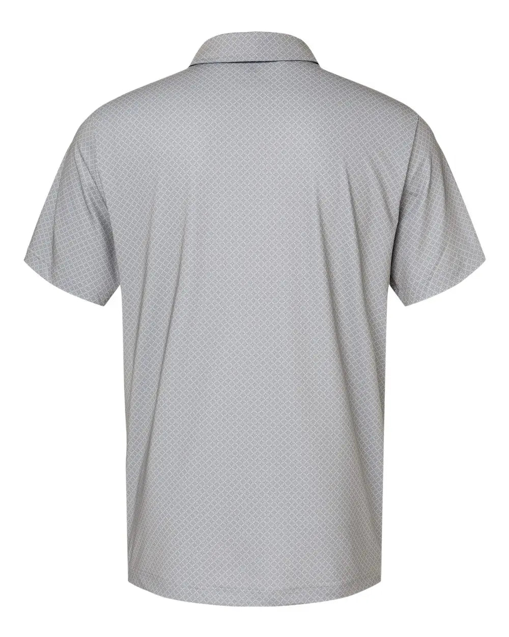 Adidas A498 Diamond Dot Print Polo - Grey Three Team Royal Navy