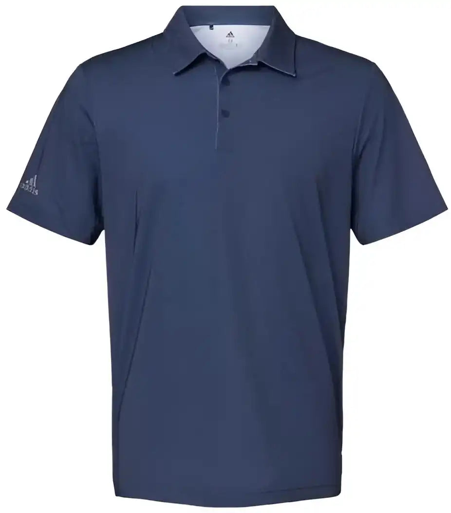 Adidas A498 Diamond Dot Print Polo Navy Blue White Grey Three