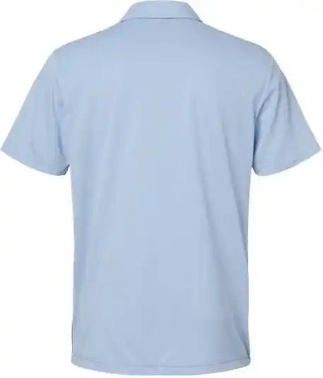 Adidas A508 Heathered Colorblock 3-stripes Polo - Glow Blue Heather Collegiate Navy