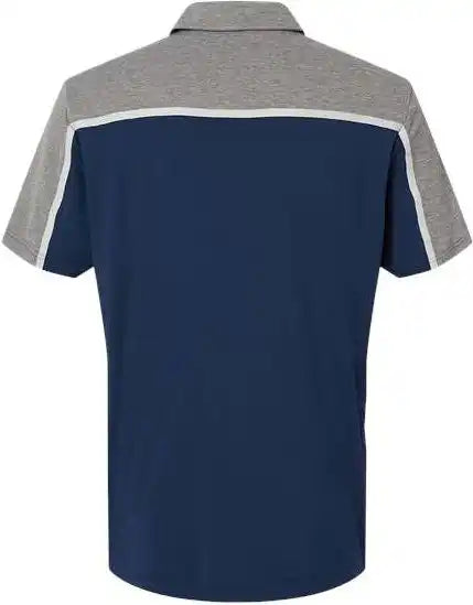 Adidas A512 Ultimate Colorblock Polo - Collegiate Navy Grey Two Five Melange