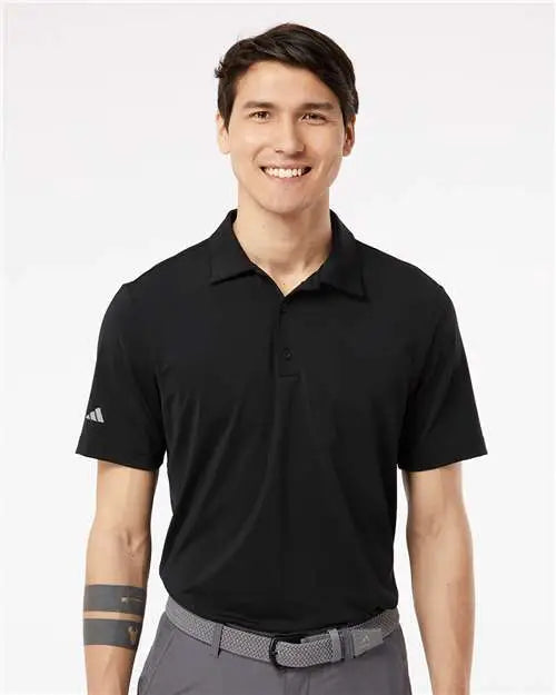 Adidas A514 Ultimate Solid Polo - Black